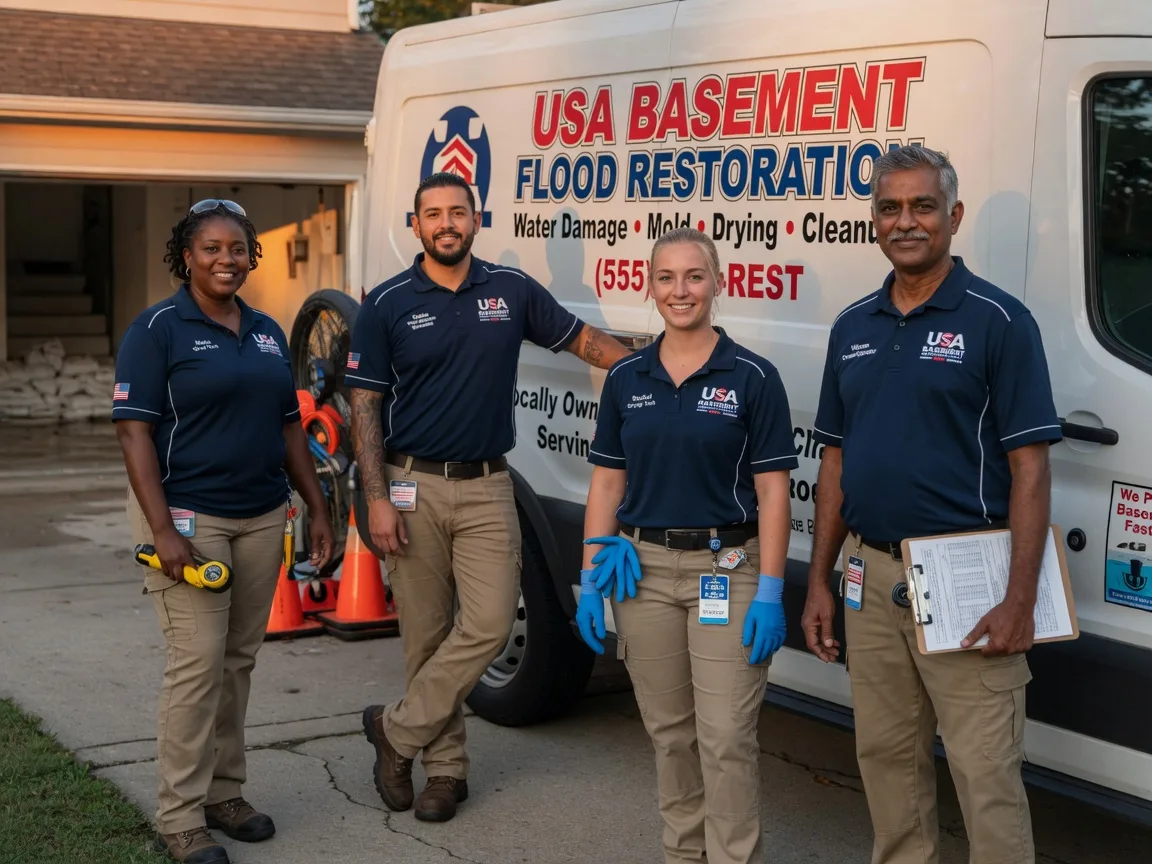 Basement Flood Cleanup company in Brooklyn, WI